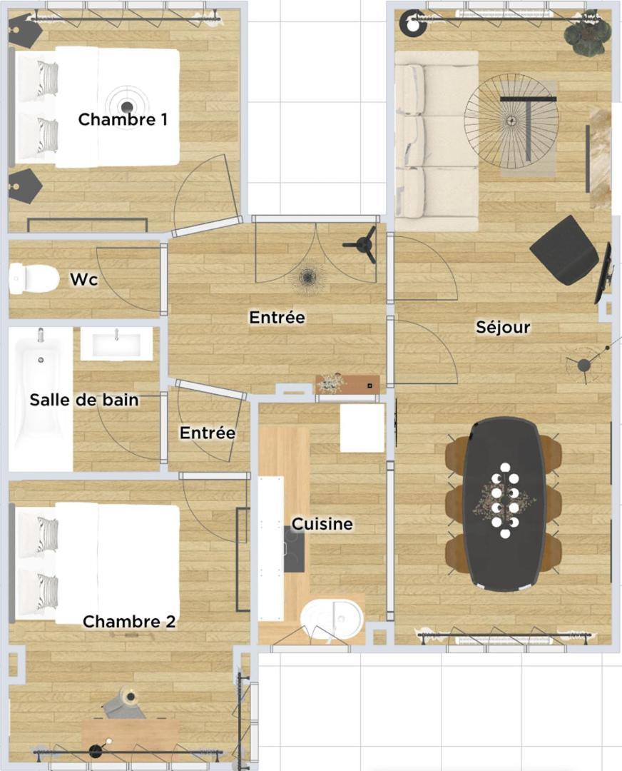 Charming Through-Apartment Renovated And Equipped! 马尔康巴勒尔 外观 照片